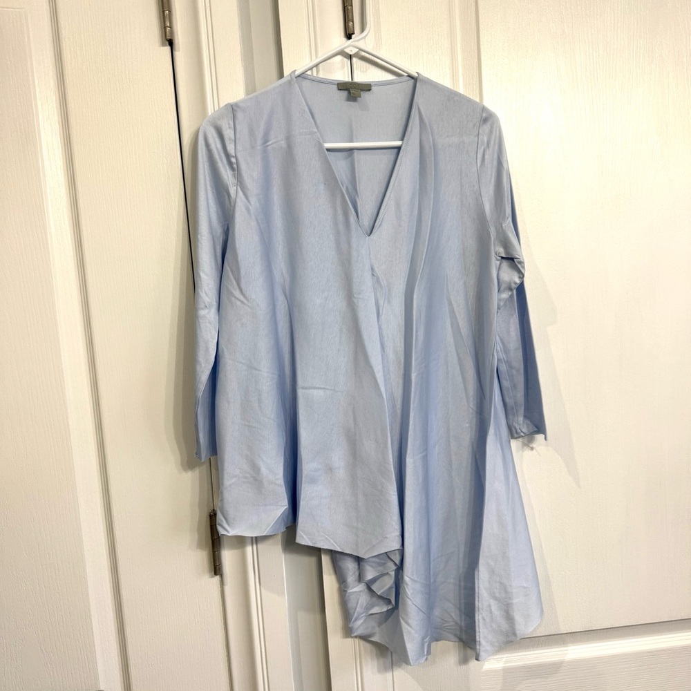 COS Sky Blue Asymmetrical Top